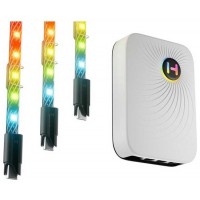 ACCESORIOS HYTE ILUMINACION TIRAS RGB LS10 PACK 3 + en Huesoi