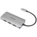 ADAPTADOR TARGUS USB-C A 4xUSB 3.0 PLATA en Huesoi