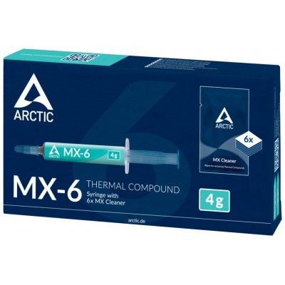 PASTA TERMICA ARCTIC MX-6 4GR + 6 MX CLEANER (Espera 4 dias) en Huesoi