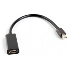 ADATADOR LANBERG MINIDISPLAYPORT MACHO/HDMI HEMBRA 20CM NEGRO en Huesoi