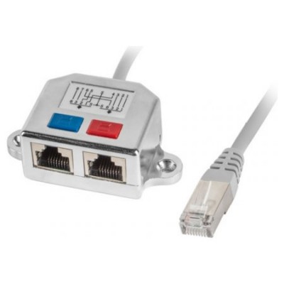 ADAPTADOR LANBERG SPLITTER ETHERNET FTP RJ45 A 2X RJ45 en Huesoi