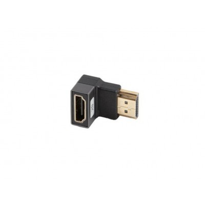 ADAPTADOR 8K LANBERG HDMI(M) A HDMI(H) ANGULO ABAJO ALUMINIO PLATA en Huesoi