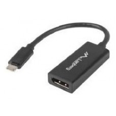 ADAPTADOR USB LANBERG USB-C M 3.1 A DISPLAYPORT H 15CM NEGRO en Huesoi