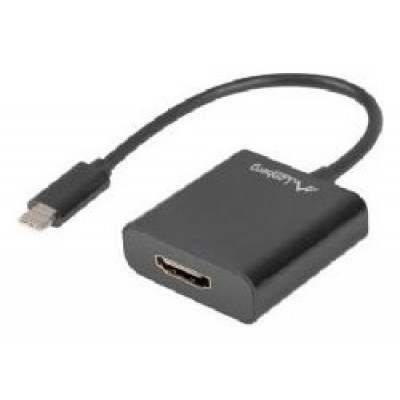 ADAPTADOR USB LANBERG USB-C M 3.1 A HDMI H 15CM DISPLAYPORT ALT MODE NEGRO en Huesoi