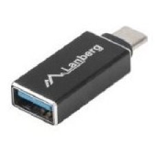 ADAPTADOR USB LANBERG USB-C M 3.1 A USB-A H OTG NEGRO en Huesoi