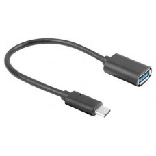 ADAPTADOR USB LANBERG USB-C M 3.1 A USB-A H 15CM OTG NEGRO en Huesoi