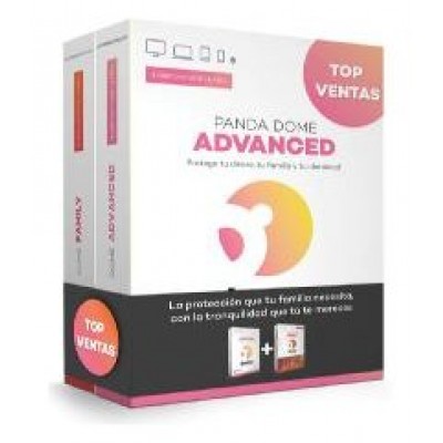 SOFTWARE ANTIVIRUS PANDA  DOME ADVANCED  2 LICENCIAS + en Huesoi