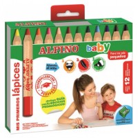 ESTUCHE 12 LÁPICES DE COLORES PARA BEBÉS ALPINO AL000177 (Espera 4 dias) en Huesoi