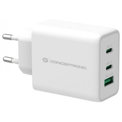 CARGADOR DE PARED QUICK CHARGE 3.0 PD 2 PUERTO USB-C 1 en Huesoi