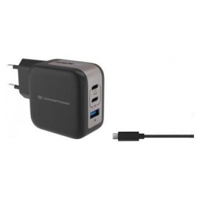 CARGADOR DE PARED CONCEPTRONIC USB-C x2 USB-Ax1 en Huesoi