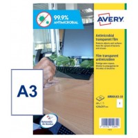 Avery AM001A3 etiqueta autoadhesiva Rectángulo Desmontable Transparente 10 pieza(s) (Espera 4 dias) en Huesoi