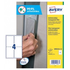 Avery AM004A4 etiqueta autoadhesiva Rectángulo Desmontable Transparente 40 pieza(s) (Espera 4 dias) en Huesoi