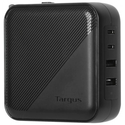 CARGADOR PORTATIL TARGUS 100 W GAN CHARGER - MULTI PORT - WITH TRAVEL ADAPTERS en Huesoi