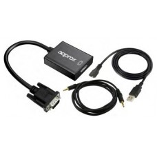 ADAPTADOR VGA A HDMI CON ENTRADA DE AUDIO APPROX en Huesoi