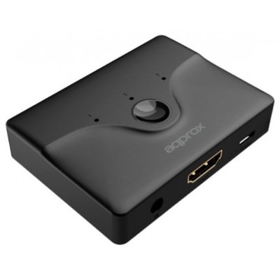 SWITCH HDMI 3 PUERTOS 4K CON MANDO A DISTANCIA APPROX en Huesoi