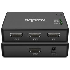 HDMI SWITCH 3 PUERTOS 4K + CONTROL REMOTO APPROX (Espera 4 dias) en Huesoi