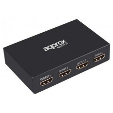 SPLITTER HDMI APPROX APPC31V3 1x HDMI IN 4xHDMI OUT 4K en Huesoi