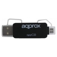 approx APPC33 Adaptador microSD/SD/MMC a USB/micro en Huesoi