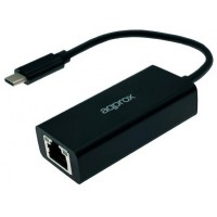 ADAPTADOR TYPE-C A ETHERNET GIGABIT 10/100/1000 APPROX (Espera 4 dias) en Huesoi