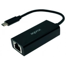 ADAPTADOR DE RED GIGALAN A USB TYPE-C APPROX APPC43 en Huesoi