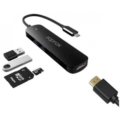 DOCKING USB-C APPROX APPC45 A 2XUSB 3.0 5Gbps 1XHDMI en Huesoi