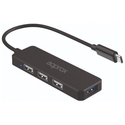 HUB USB-C APPROX APPC48v2 A 1xUSB-A 2.0 3xUSB-A 2.0 en Huesoi