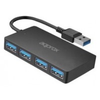 HUB 4 PUERTOS USB 3.0 NEGRO APPROX (Espera 4 dias) en Huesoi