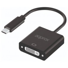 APPROX Adaptador USB Tipo-C a DVI en Huesoi