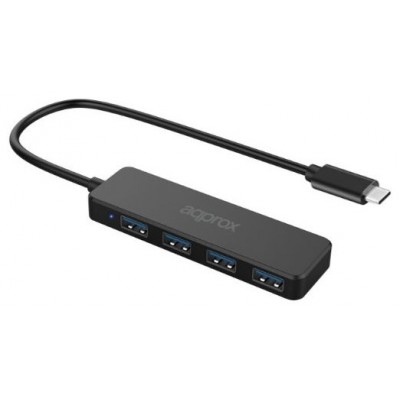 HUB APPROX APPC54USB-C A 4PTOS USB3.0 (Espera 4 dias) en Huesoi