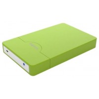 CAJA EXTERNA USB 2.5"" SATA SCREWLESS VERDE APPROX (Espera 4 dias) en Huesoi