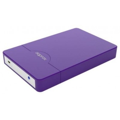 CAJA EXTERNA USB 2.5"" SATA SCREWLESS MORADO APPROX (Espera 4 dias) en Huesoi