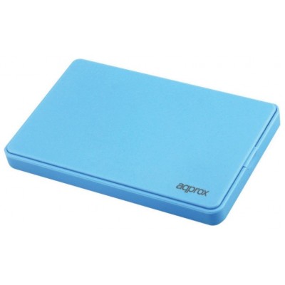 CAJA EXTERNA USB 2.5"" SATA SCREWLESS AZUL CLARO APPROX (Espera 4 dias) en Huesoi