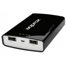 APPROX Power Bank de bolsillo Universal Evolution 7800 mAh (Negro) en Huesoi