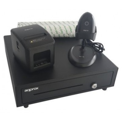 KIT TPV APPROX CAJON APPCASH01 NEGRO + SCAN APPLS11AS en Huesoi