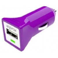APPROX Cargador USB para Coche (Purpura) en Huesoi