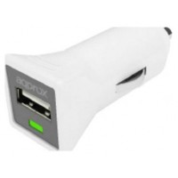 CARGADOR USB PARA COCHE 1A DESIGN BLANCO APPROX (Espera 4 dias) en Huesoi