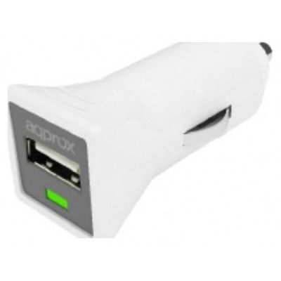 CARGADOR USB PARA COCHE 1A DESIGN BLANCO APPROX (Espera 4 dias) en Huesoi