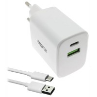 CARGADOR USB APPROX APPUSBWALL35W 1xUSB-C PD 1xUSB-A en Huesoi