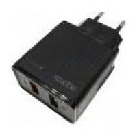 CARGADOR USB DE VIAJE/PARED DUAL QUICK CHARGE 3.0  NEGRO APPROX (Espera 4 dias) en Huesoi