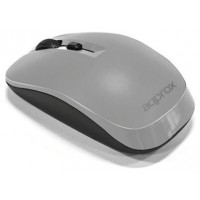 MOUSE APPROX WIRELESS XM180 GREY / BLACK NANO RECEPTOR en Huesoi