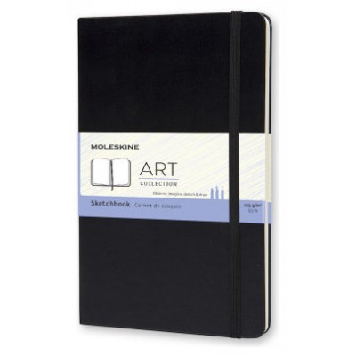 CUADERNO DE BOCETOS NEGRO M (11,5X18CM) MOLESKINE ARTQP054 MOLESKINE ARTQP054 (Espera 4 dias) en Huesoi