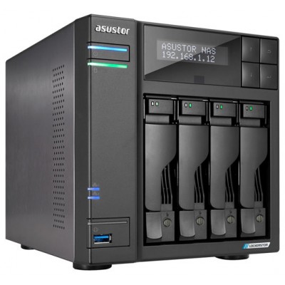 NAS ASUSTOR TOWER 4 BAY NAS QUAD-CORE 2.0GHZ DUAL 2.5GBE PORTS 4GB RAM DDR4 en Huesoi