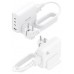 AISENS - CARGADOR SOBREMESA GaN 140W, 3xUSB-C PD3.1 QC4.0 QC5.0, 1xUSB-A QC3.0, BLANCO en Huesoi