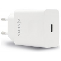 AISENS - CARGADOR USB-C PD3.0 1 PUERTO 1xUSB-C 20W, BLANCO en Huesoi