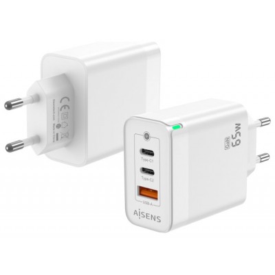 CARGADOR AISENS ASCH-65W3P007-W en Huesoi