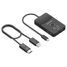 AISENS - DOCKING USB-C A HDMI 1080P@60Hz (INALAMBRICO) 30M, 1xHDMI 4K60HZ (Cable) 2xUSB-C 1xUSB-A 1xUSB-C PD 100W, NEGRO en Huesoi