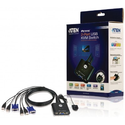 Aten CS22U interruptor KVM Negro (Espera 4 dias) en Huesoi