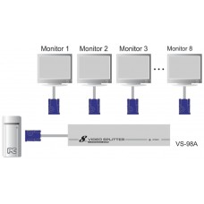 ATEN Distribuidor VGA de 8 puertos (350MHz) (Espera 4 dias) en Huesoi