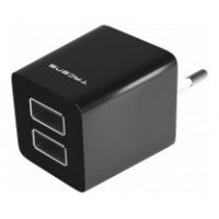 TACENS ANIMA AUSB1 USB CHARGER, 2x USB PORTS, 2.1A ULTRAFAST CHARGE, LIGHWEIGT AND COMPACT SIZE DESIGN, EU CONNECTOR, BLACK/WHITE DESIGN (Espera 4 dias) en Huesoi