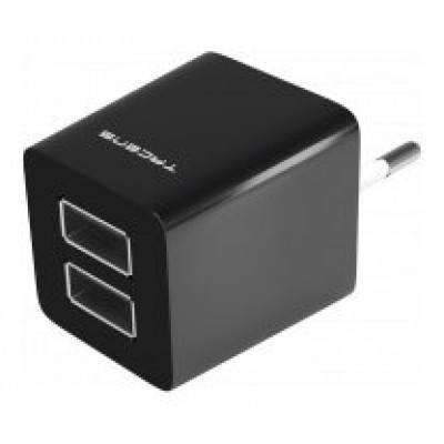 TACENS ANIMA AUSB1 USB CHARGER, 2x USB PORTS, 2.1A ULTRAFAST CHARGE, LIGHWEIGT AND COMPACT SIZE DESIGN, EU CONNECTOR, BLACK/WHITE DESIGN (Espera 4 dias) en Huesoi